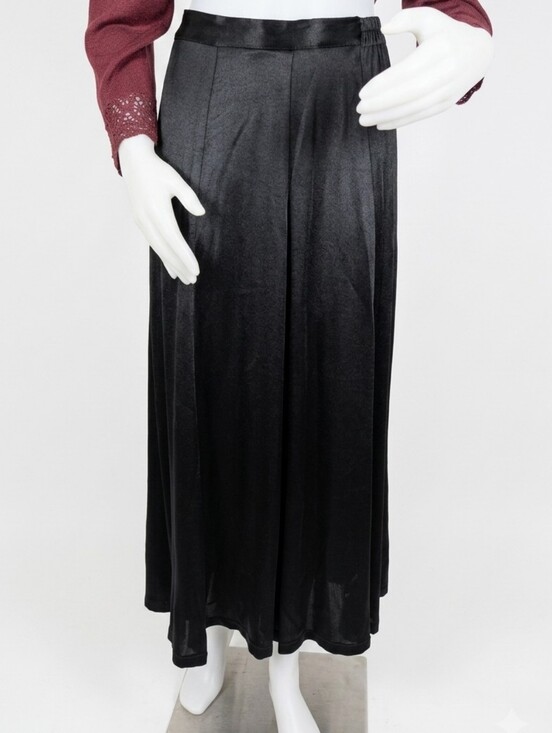 Cherry Stix Dresses & Skirts - Vintage Cherry Stix Black Rayon Maxi Skirt 90s